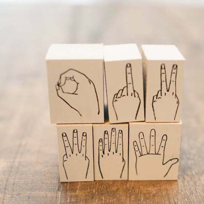36 Sublo × Shiho Hoshino Hand Number Rubber Stamp - In-store Only