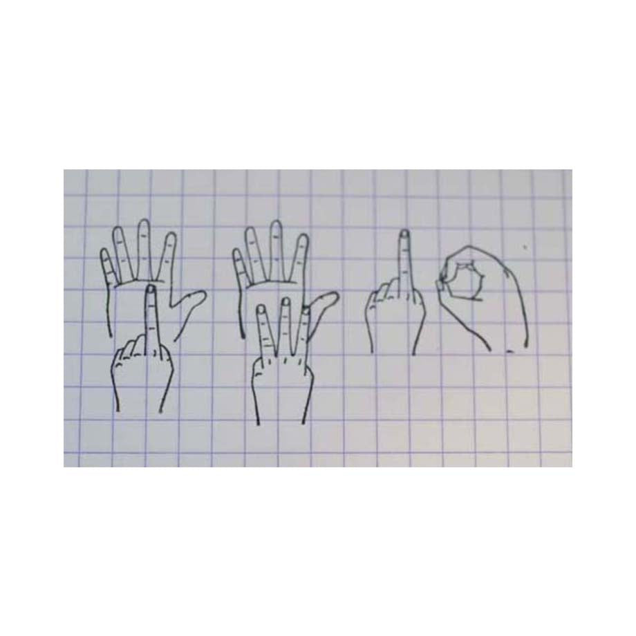 36 Sublo × Shiho Hoshino Hand Number Rubber Stamp - In-store Only