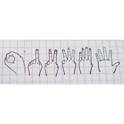 36 Sublo × Shiho Hoshino Hand Number Rubber Stamp - In-store Only