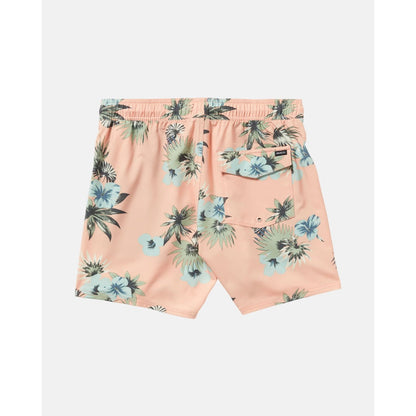 RVCA - RESORT ELASTIC 16" SWIM TRUNK | PEACH/BLACK