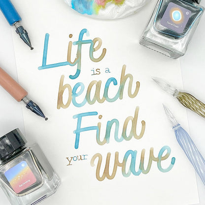 A Space Walk - Monoline Lettering Workshop with Bechori (Reservations Begin July 1 - 12pm ET)