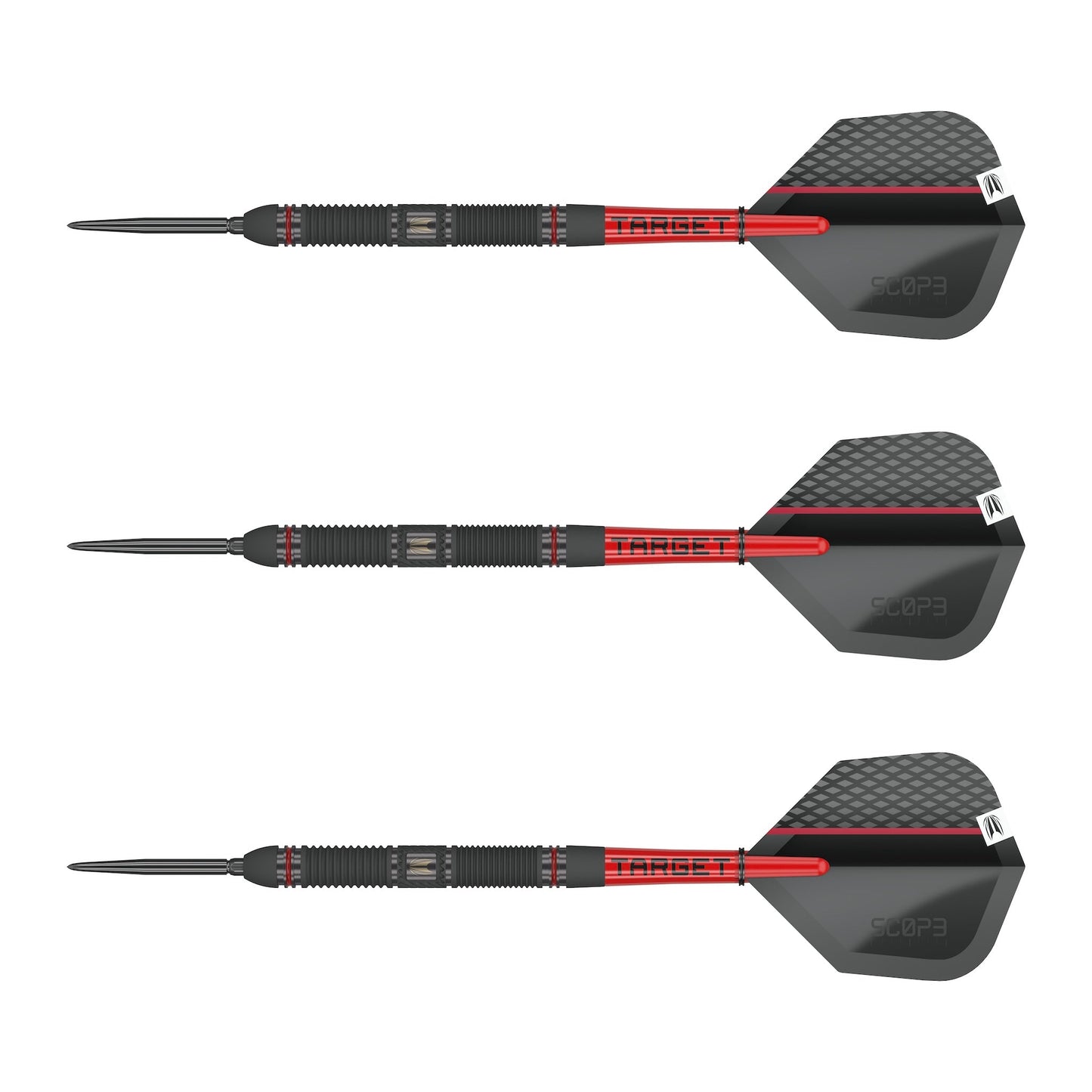 TARGET - Scope SP01 Swiss Point Steel Tip Darts - 90% Tungsten - 25g