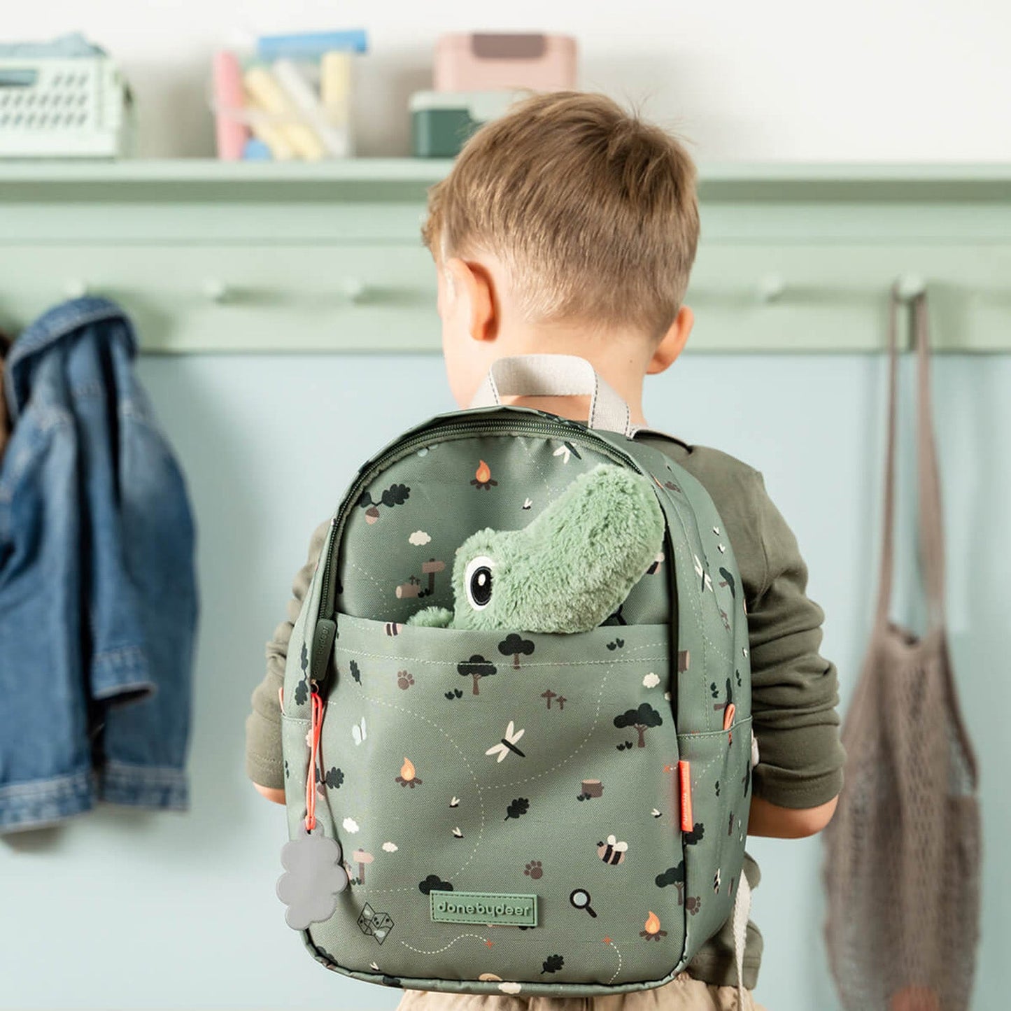 Done by Deer Kids Backpack - Tiny Trails Green 7.5l
