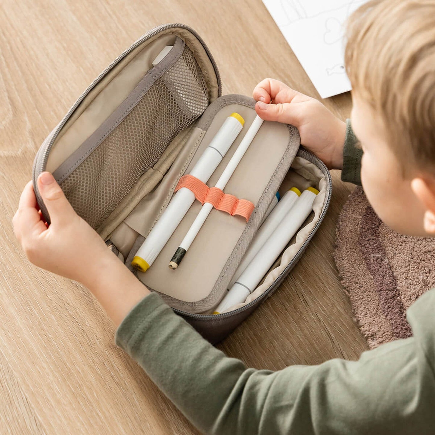 Done by Deer Pencil Case - Tiny Trails Sand