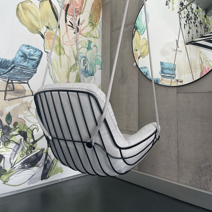 freifrau | leyasol outdoor lounge swing seat | lopi ash + black frame