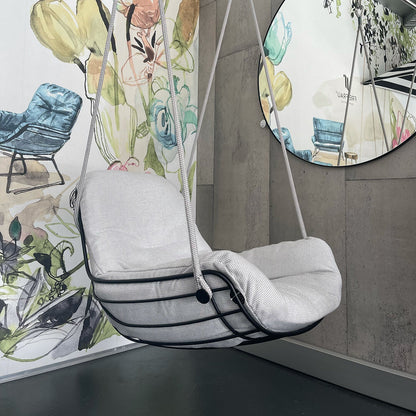 freifrau | leyasol outdoor lounge swing seat | lopi ash + black frame