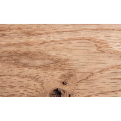 janua | bc 07 basket table boat shape | natural oak + black base 220x110cm