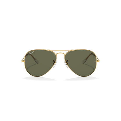 RAYBAN - AVIATOR | Gold w/ Green Polarized