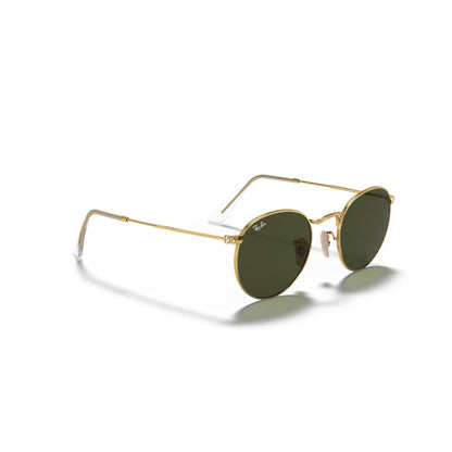RAYBAN - ROUND METAL | Gold w/ Green