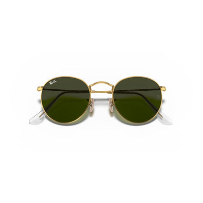 RAYBAN - ROUND METAL | Gold w/ Green