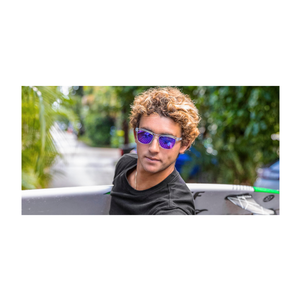 OAKLEY - FROGSKINS | Clear w/ Prizm Violet