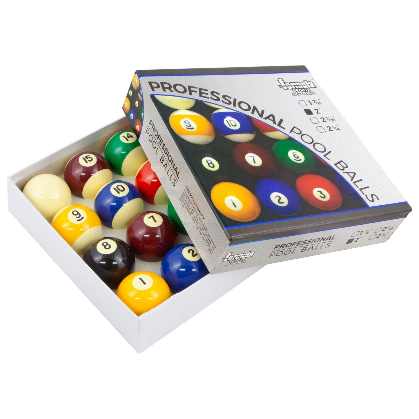 FORMULA Professional Pool Balls - 2" set