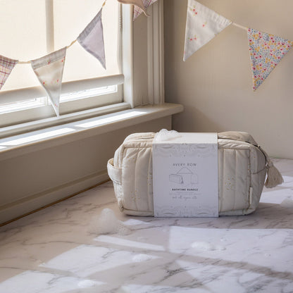Avery Row Bathtime Bundle New Baby Gift Set - Chamomile
