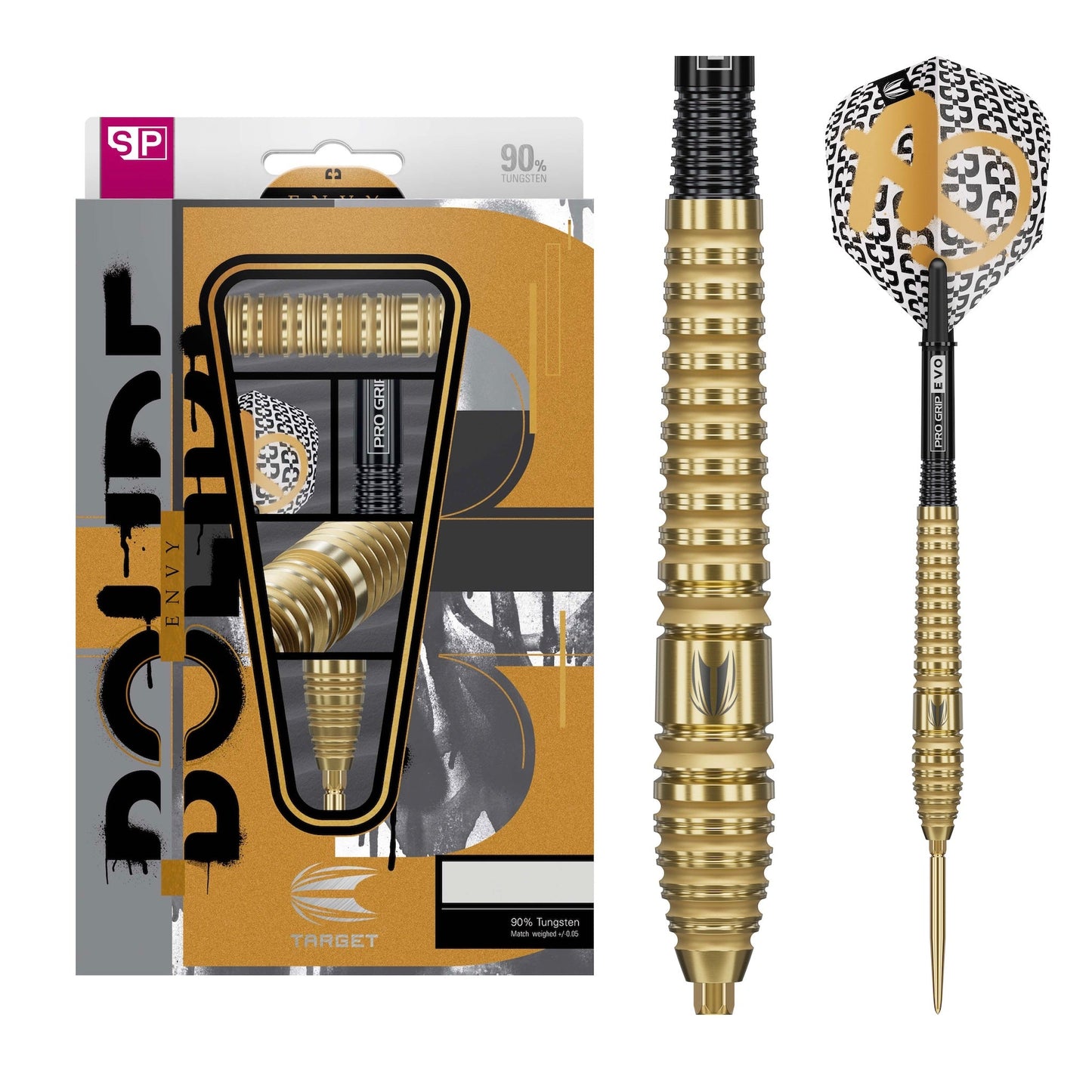 TARGET - 24g - Bolide Envy SP03 - Steel Tip Swiss Point - 90% Tungsten Darts