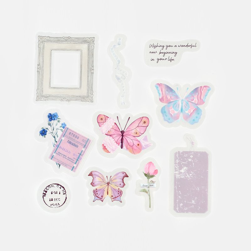 BGM Deco Sticker - Clear Seal - The Museum - Butterfly Dream