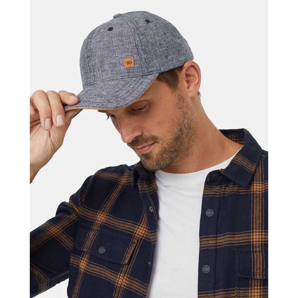 TENTREE - CORK ICON HEMP ELEVATION CAP | Midnight Blue Heather
