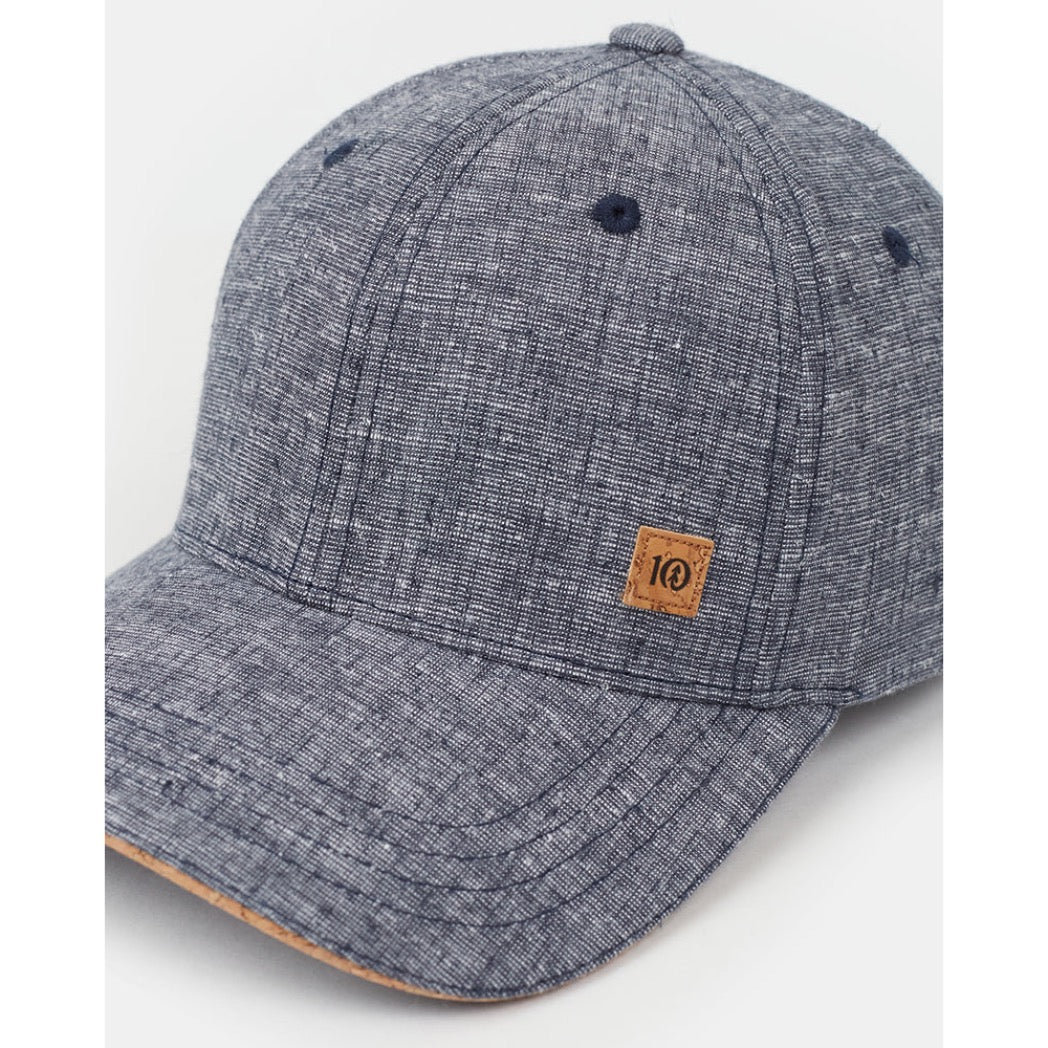 TENTREE - CORK ICON HEMP ELEVATION CAP | Midnight Blue Heather