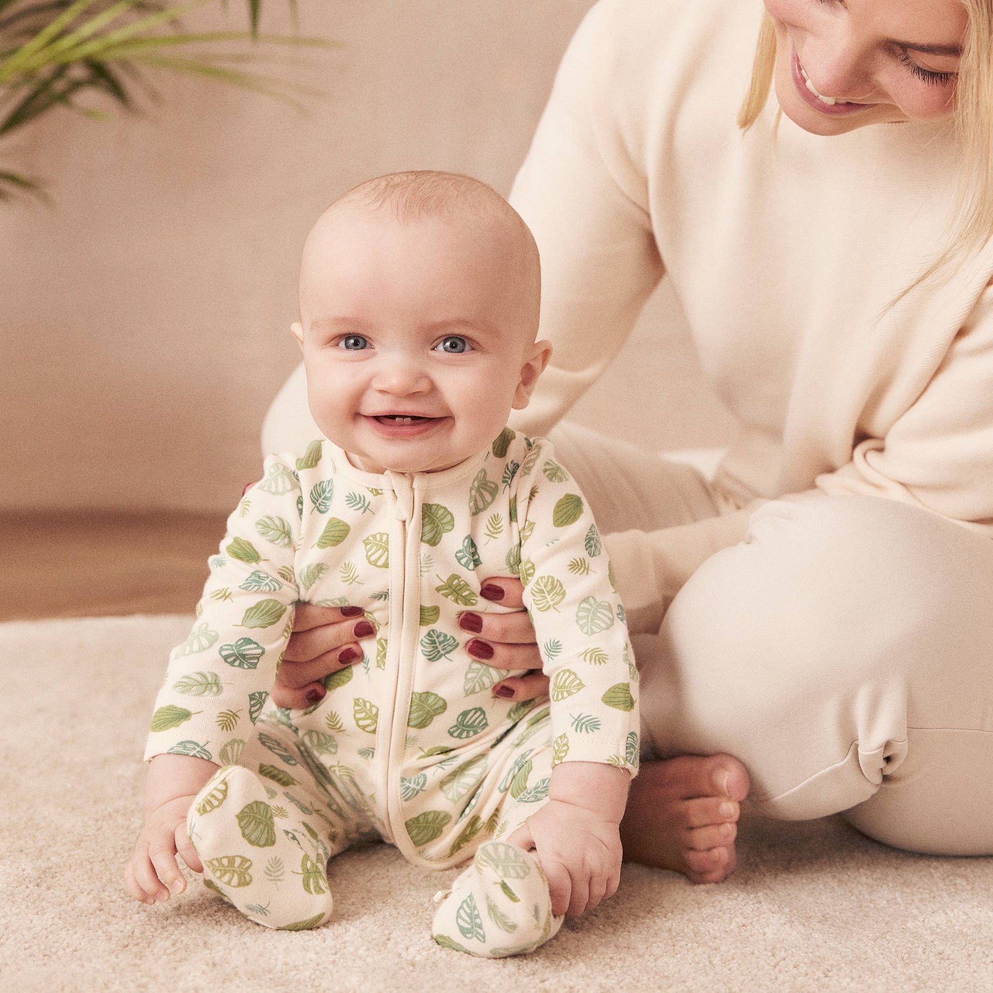 Botanical Clever Zip Sleepsuit