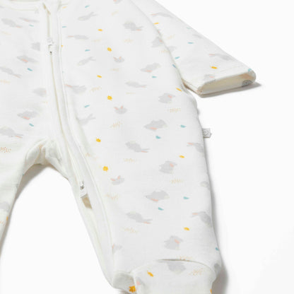 Bunny Printed Clever Zip Sleepsuit