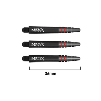 RED DRAGON - Nitro X FIRE Composite Dart Shafts - 36mm SHORT