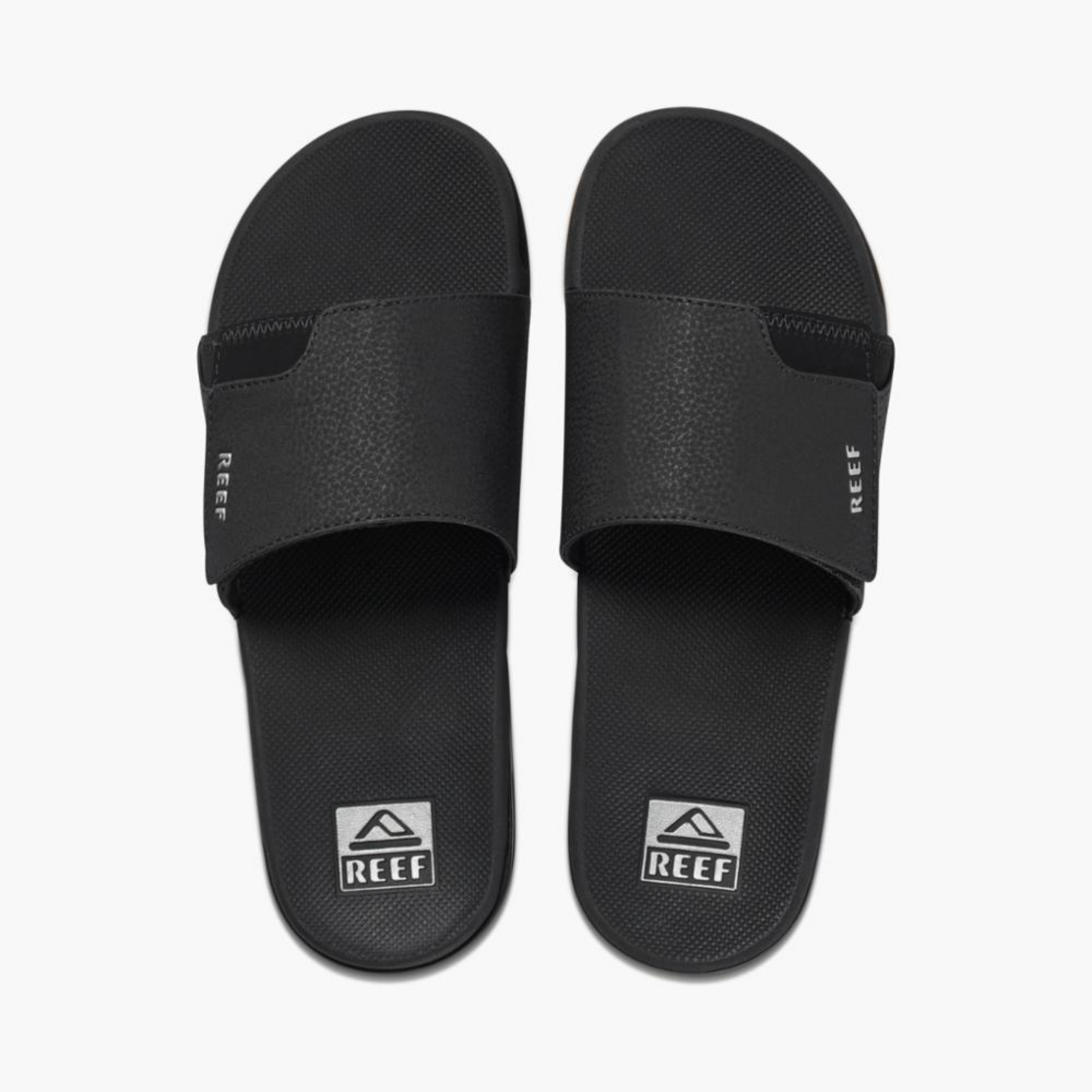 REEF - FANNING SLIDE | BLACK/SILVER
