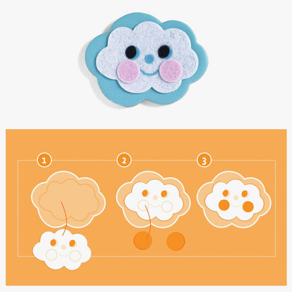 Djeco Funky Family Magnet Craft Kit