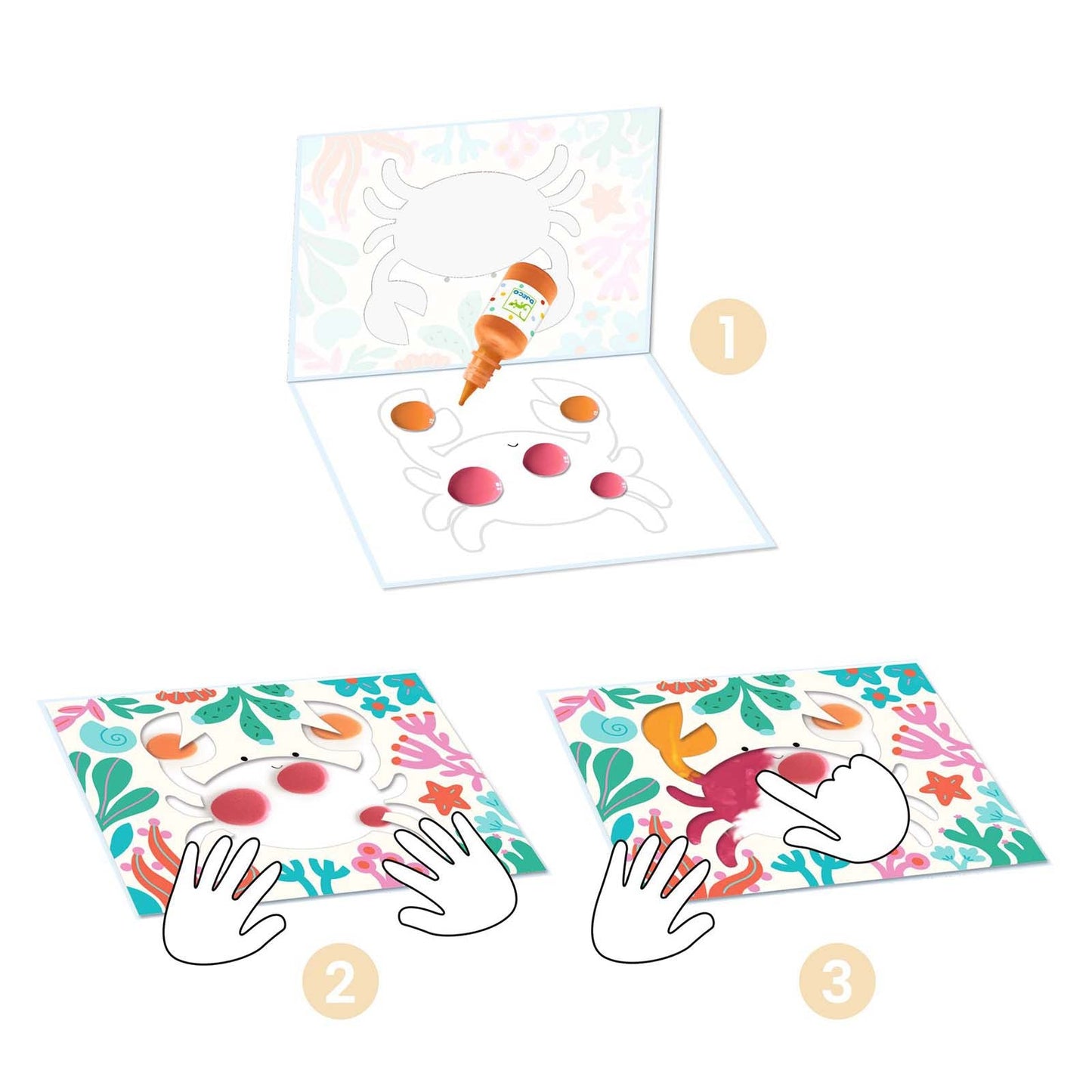 Djeco Easy Clean Painting Set Ocean