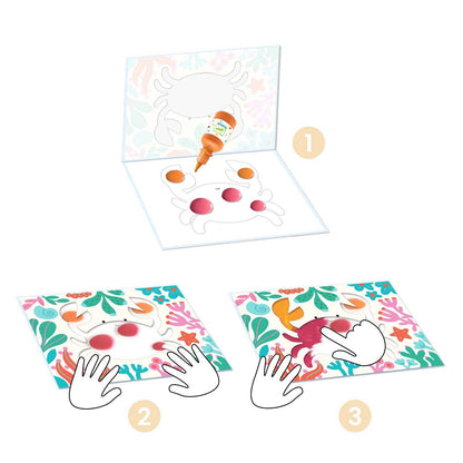Djeco Easy Clean Painting Set Ocean