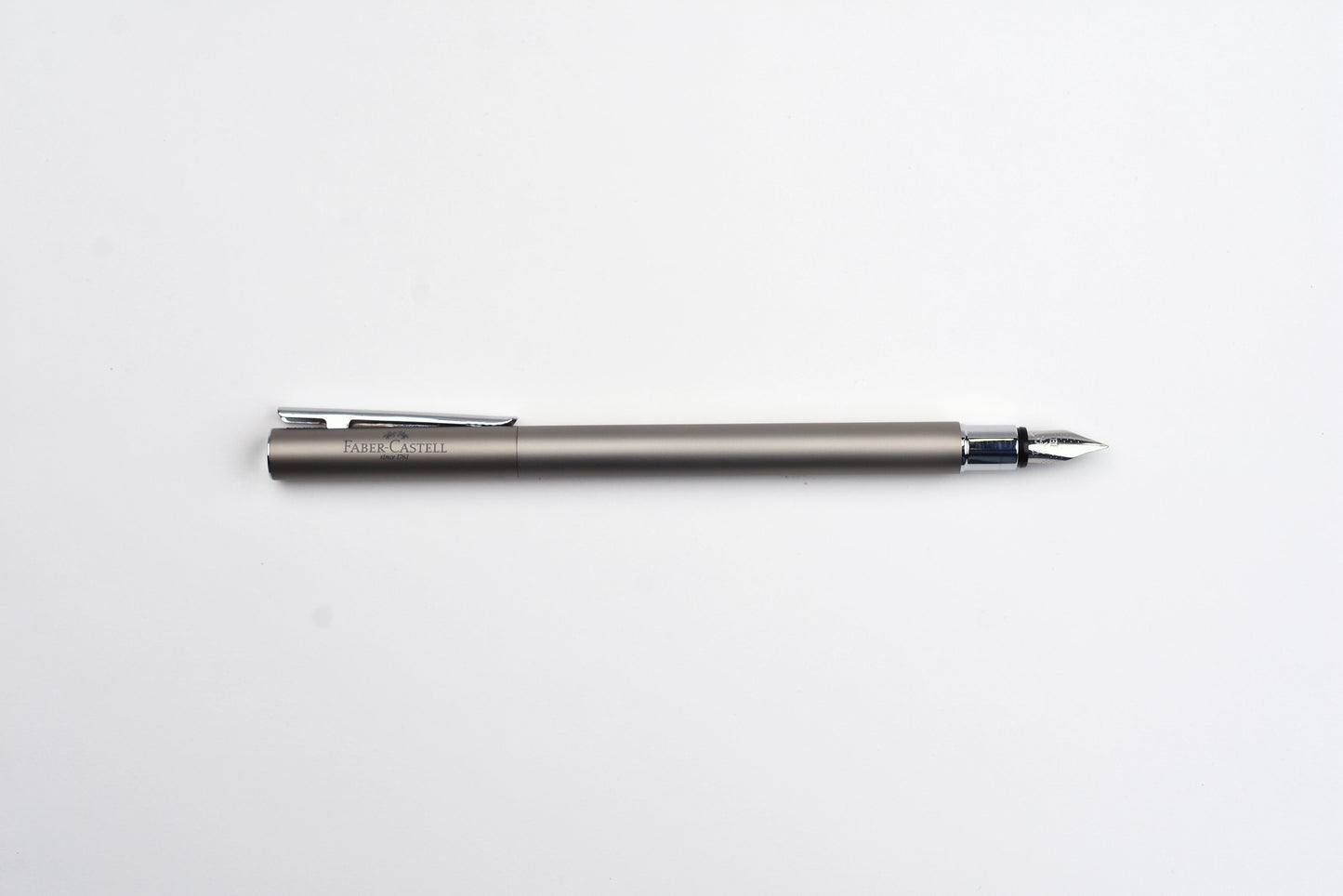 Faber-Castell - Design Neo Slim Fountain Pen - Stainless Steel Matte