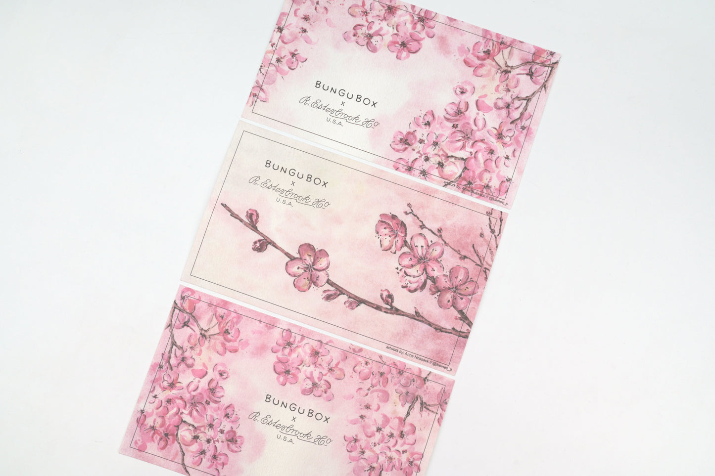 Esterbrook x BUNGUBOX Blotter Paper - Kachofugetsu - Flower - Limited Edition