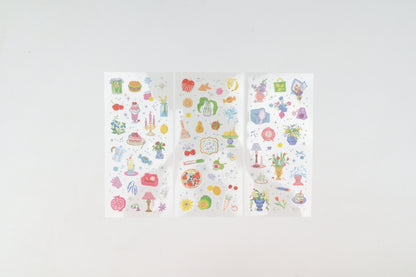BGM Foil Stamping Iride Sticker Sheets - Colors of Everyday Life