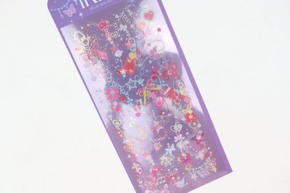 BGM Foil Stamping Iride Sticker Sheets - Sparkling Charms