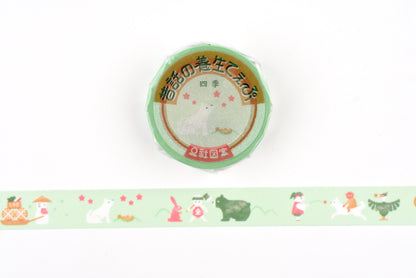 Classiky x OHM Factory Folktale Masking Tape - Four Seasons
