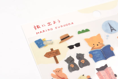 Cozyca - Mariko Fukuoka - Let's go on a trip Sticker