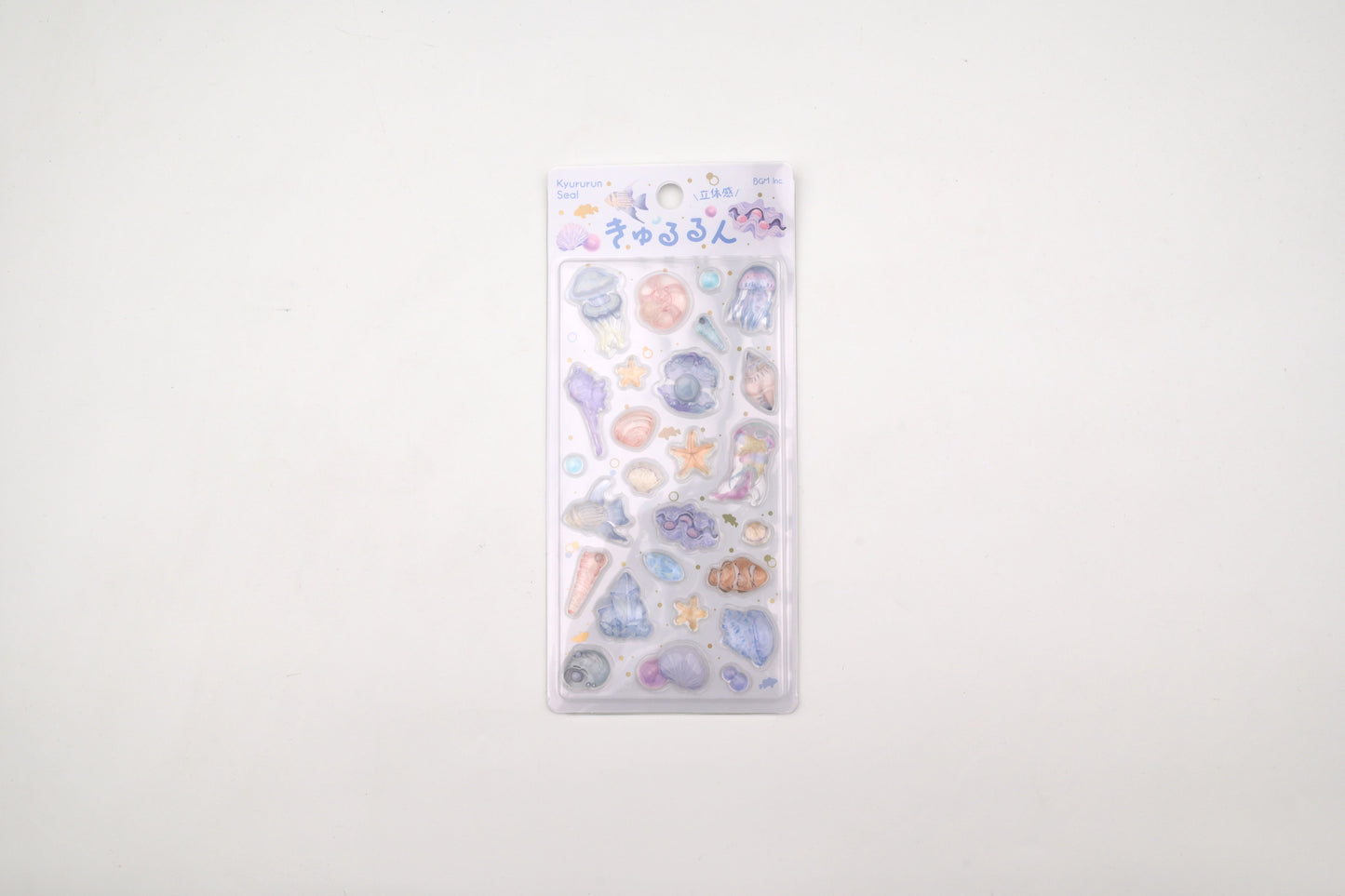 BGM 3D Sticker Sheet - Kyururun - Sea Creatures