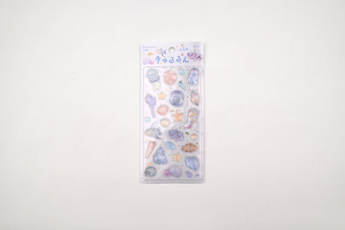 BGM 3D Sticker Sheet - Kyururun - Sea Creatures