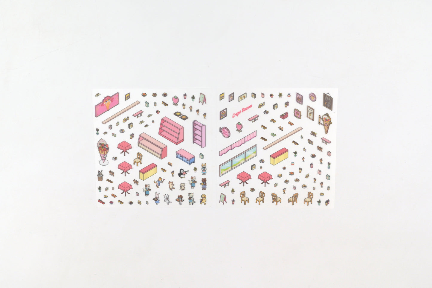 BGM Deco 2.5D Sticker - Diorama - Crepe Shop