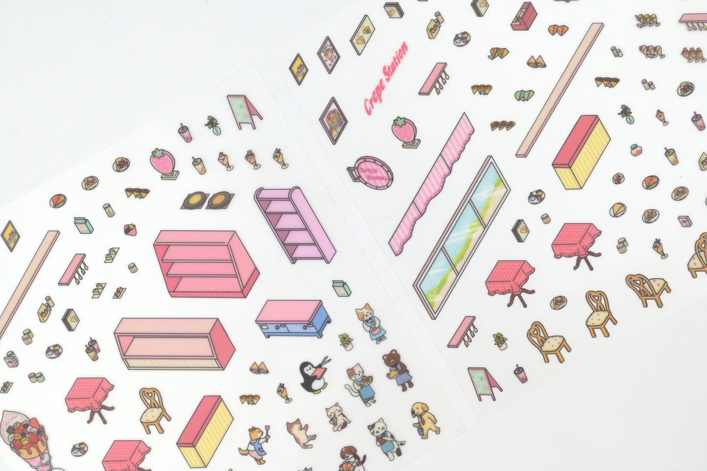BGM Deco 2.5D Sticker - Diorama - Crepe Shop