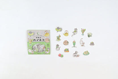 BGM Flake Sticker - Foil Stamping - Welcome, Meow!