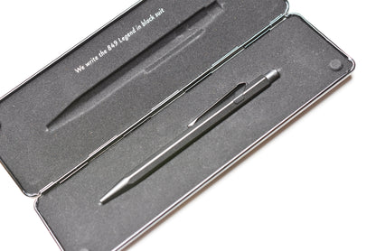 Caran d'Ache 849 Metal Ballpoint Pen - Black Code With Metal Slim Pack Case