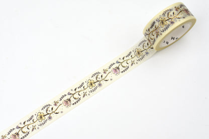 BGM Life Washi Tape - Foil Stamping - Flower Sketch