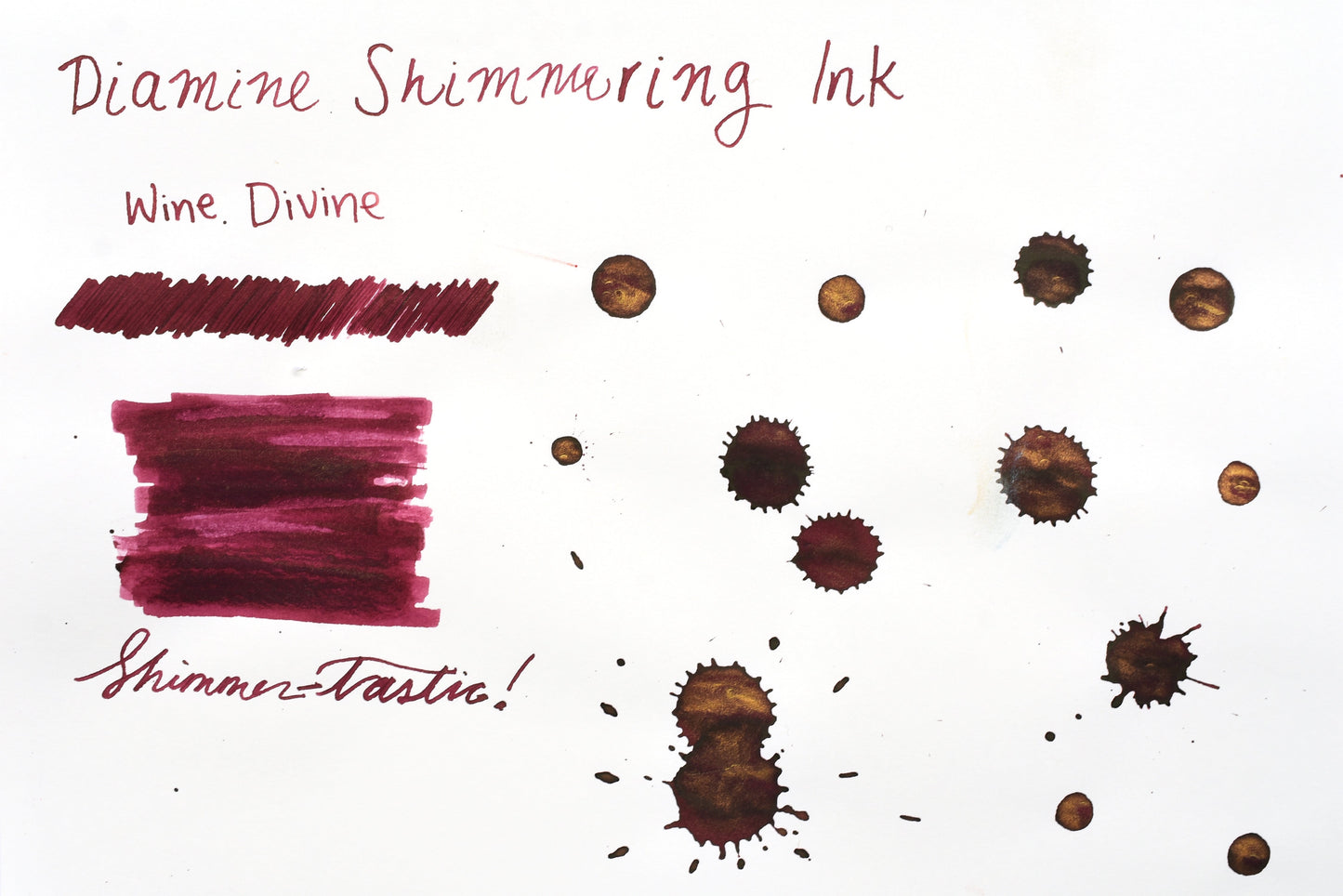 Diamine Shimmer Ink - Wine Divine - 50mL