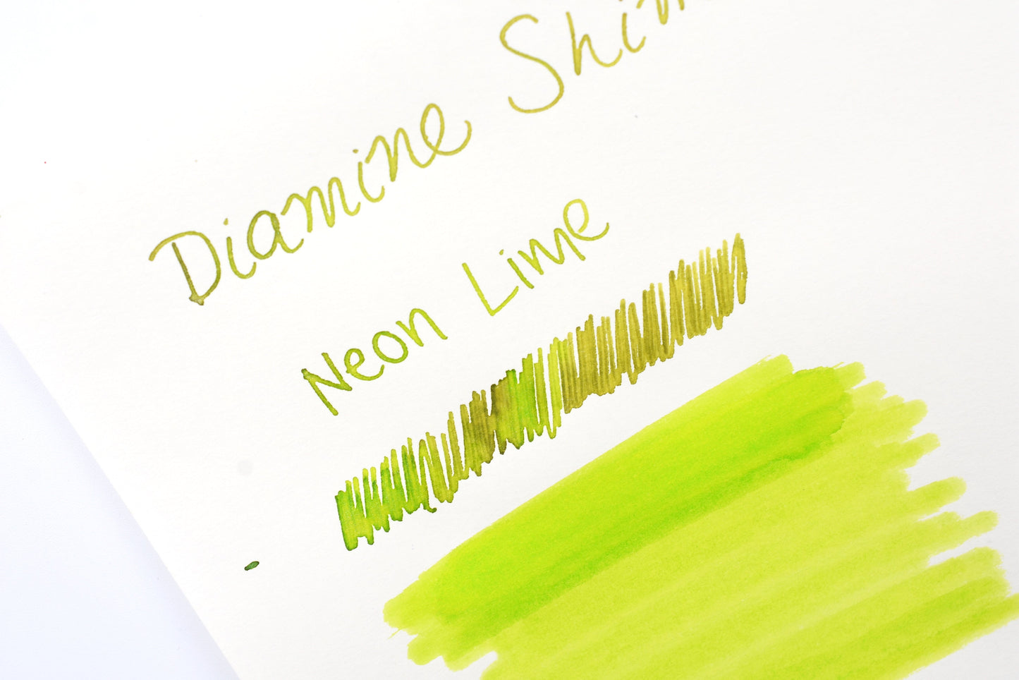 Diamine Shimmer Ink - Neon Lime - 50mL