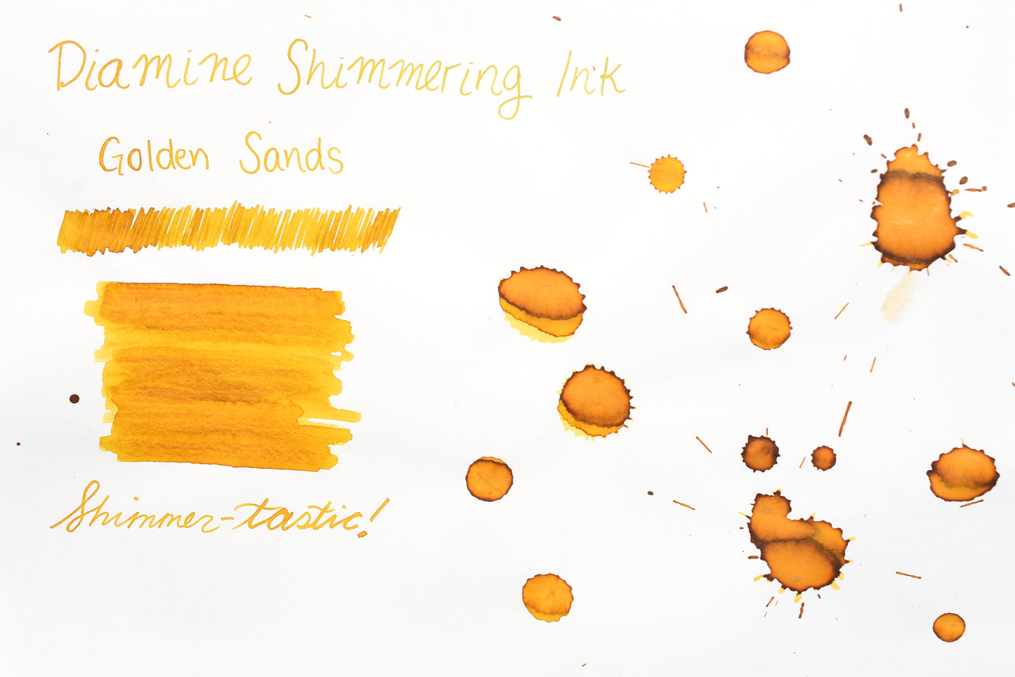 Diamine Shimmer Ink - Golden Sands - 50mL