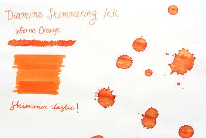 Diamine Shimmer Ink - Inferno Orange - 50mL