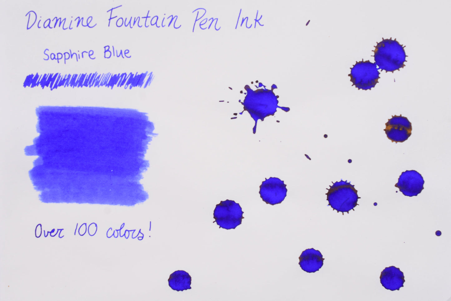 Diamine Fountain Pen Ink - Sapphire Blue - 30mL