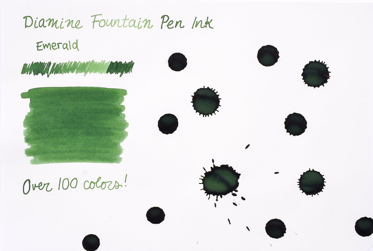 Diamine Fountain Pen Ink - Emerald - 30mL
