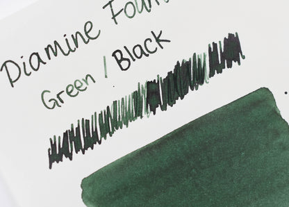 Diamine Fountain Pen Ink - Green/Black - 30mL
