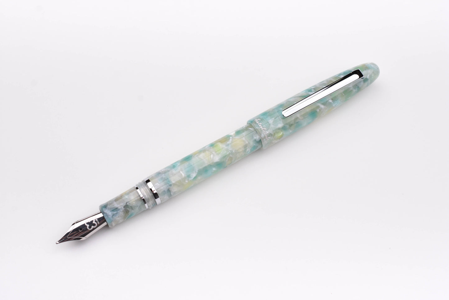 Esterbrook Estie Fountain Pen - Sea Glass - Silver Trim