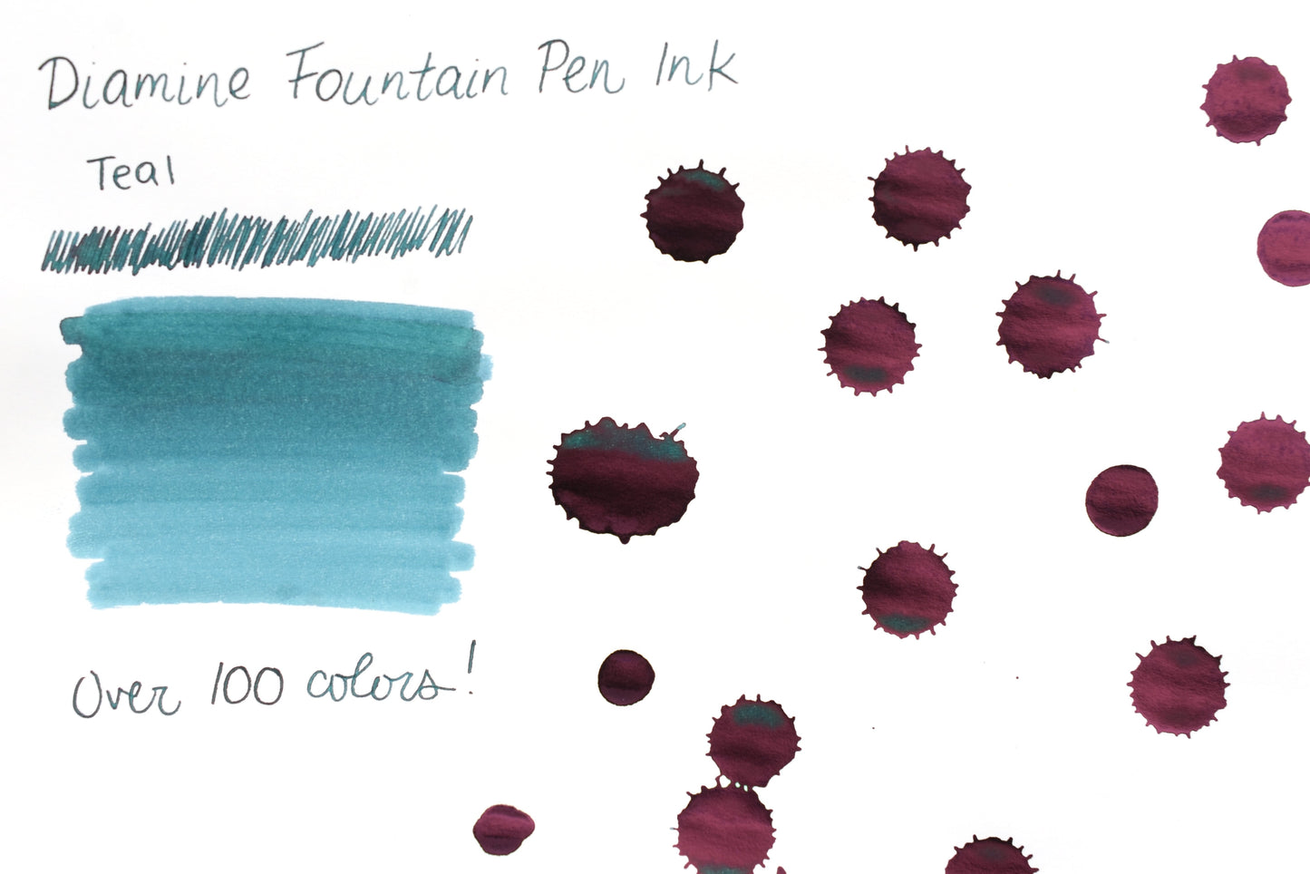 Diamine Fountain Pen Ink - Teal - 30mL
